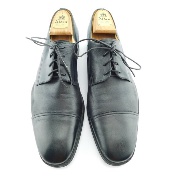 BALLY Black Soft Leather Cap Toe Lace-up Oxfords 11 - Picture 2 of 8